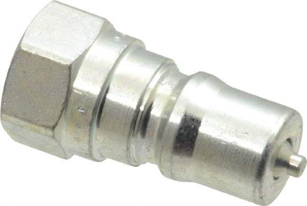 Parker - 1/8 NPTF Steel Hydraulic Hose Female Pipe Thread Nipple - 5,000 psi - Benchmark Tooling