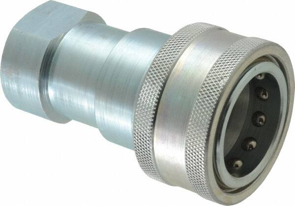 Parker - 1 NPTF Steel Hydraulic Hose Female Pipe Thread Coupler - 2,000 psi - Benchmark Tooling