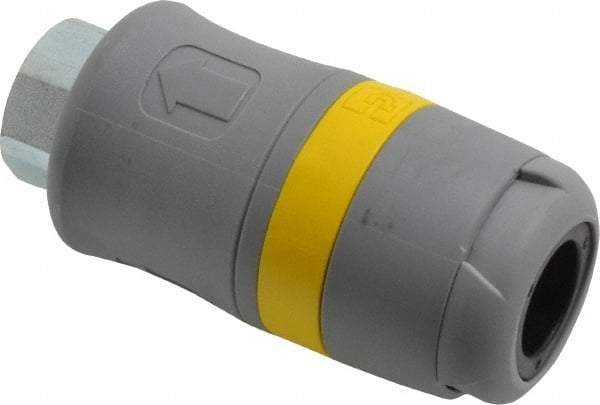 Parker - 3/8 Female NPTF Industrial Pneumatic Hose Coupler - Polyamide, 3/8" Body Diam - Benchmark Tooling