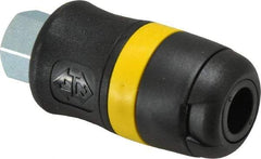 Parker - 1/4 Female NPTF Industrial Pneumatic Hose Coupler - Polyamide, 1/4" Body Diam - Benchmark Tooling