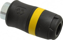 Parker - 3/8 Female NPTF Industrial Pneumatic Hose Coupler - Polyamide, 3/8" Body Diam - Benchmark Tooling