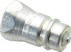 Parker - 1/2 NPTF Steel Hydraulic Hose Female Pipe Thread Nipple & Poppet - 3,000 psi - Benchmark Tooling