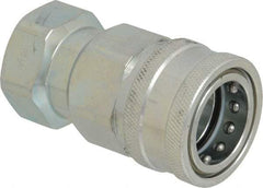 Parker - 3/4 NPTF Steel Hydraulic Hose Female Pipe Thread Coupler - 4,000 psi - Benchmark Tooling