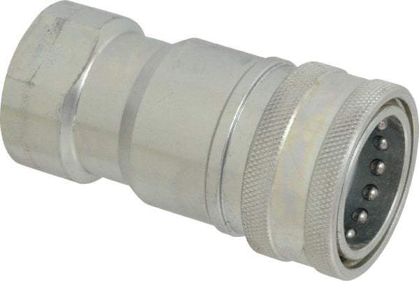 Parker - 1 NPTF Steel Hydraulic Hose Female Pipe Thread Coupler - 4,000 psi - Benchmark Tooling