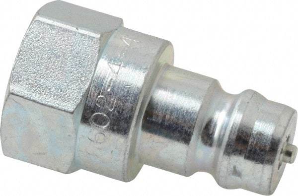 Parker - 1/4 NPTF Steel Hydraulic Hose Female Pipe Thread Nipple - 5,000 psi - Benchmark Tooling