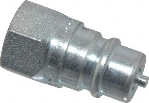 Parker - 1/4 NPTF Steel Hydraulic Hose Female Pipe Thread Nipple - 5,000 psi - Benchmark Tooling