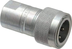 Parker - 1/2 NPTF Steel Hydraulic Hose Female Pipe Thread Coupler & Poppet - 3,000 psi - Benchmark Tooling