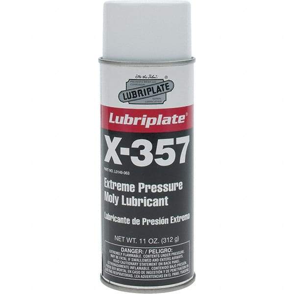 Lubriplate - 11 oz Aerosol Lithium Extreme Pressure Grease - Black, Extreme Pressure, 250°F Max Temp, NLGIG 1, - Benchmark Tooling