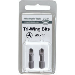 Tri-Wing Insert Bit #3 × 25mm (2 Bit Pack) - Benchmark Tooling