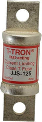 Cooper Bussmann - 600 VAC, 125 Amp, Fast-Acting General Purpose Fuse - Bolt-on Mount, 3-1/4" OAL, 200 at AC (RMS) kA Rating, 7/8" Diam - Benchmark Tooling