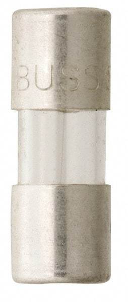 Cooper Bussmann - 250 VAC, 32 VDC, 0.5 Amp, Fast-Acting Miniature Glass Fuse - 15mm OAL, 10 at 125 V kA Rating, 5mm Diam - Benchmark Tooling