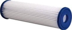 Pentair - 2-5/8" OD, 30µ, Non-Woven Polyester Pleated Cartridge Filter - 9-3/4" Long, Reduces Sediments - Benchmark Tooling