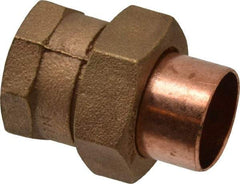 NIBCO - 1" Cast Copper Pipe Union - C x F, Pressure Fitting - Benchmark Tooling