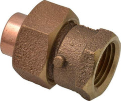 NIBCO - 1/2" Cast Copper Pipe Union - C x F, Pressure Fitting - Benchmark Tooling