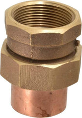 NIBCO - 1-1/2" Cast Copper Pipe Union - C x F, Pressure Fitting - Benchmark Tooling