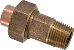 NIBCO - 1/2" Cast Copper Pipe Union - C X M, Pressure Fitting - Benchmark Tooling
