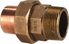 NIBCO - 1-1/2" Cast Copper Pipe Union - C X M, Pressure Fitting - Benchmark Tooling