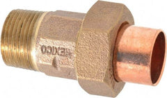 NIBCO - 3/4" Cast Copper Pipe Union - C X M, Pressure Fitting - Benchmark Tooling