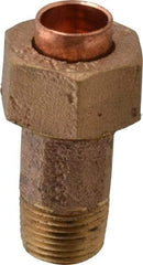 NIBCO - 3/8" Cast Copper Pipe Union - C X M, Pressure Fitting - Benchmark Tooling