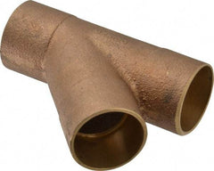 NIBCO - 1-1/4" Cast Copper Pipe 45° Wye - C x C x C, Pressure Fitting - Benchmark Tooling