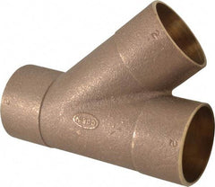 NIBCO - 2" Cast Copper Pipe 45° Wye - C x C x C, Pressure Fitting - Benchmark Tooling