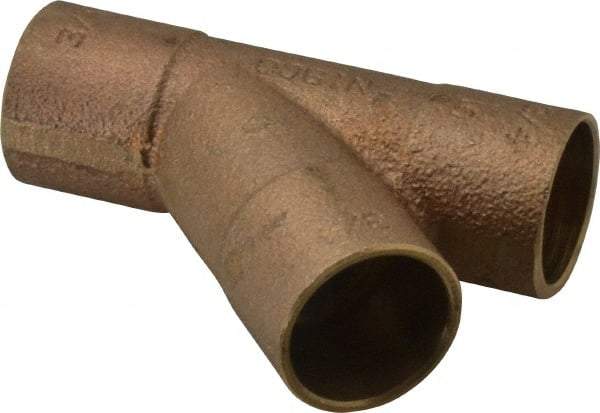 NIBCO - 3/4" Cast Copper Pipe 45° Wye - C x C x C, Pressure Fitting - Benchmark Tooling