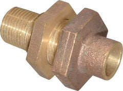 NIBCO - 1/2" Cast Copper Pipe Bulkhead - C X M, Pressure Fitting - Benchmark Tooling
