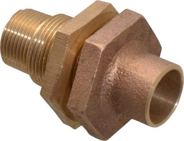 NIBCO - 3/4" Cast Copper Pipe Bulkhead - C X M, Pressure Fitting - Benchmark Tooling