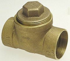 NIBCO - 3", Cast Copper Drain, Waste & Vent Pipe Test Tee - C x C x CO with Plugs - Benchmark Tooling