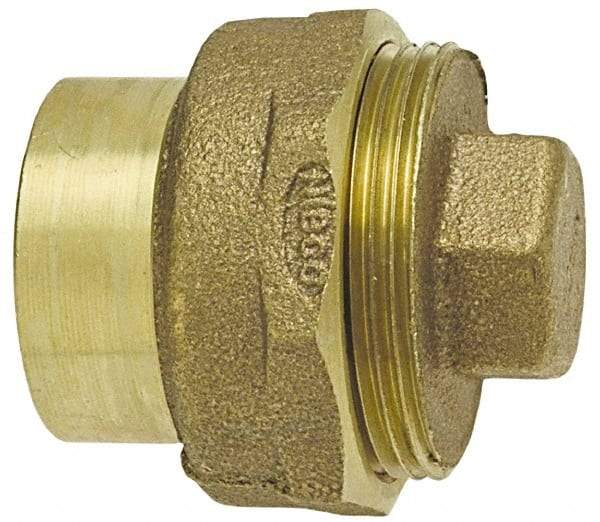 NIBCO - 1-1/2", Cast Copper Drain, Waste & Vent Pipe Cleanout - Ftg x CO with Plug - Benchmark Tooling
