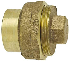 NIBCO - 3", Cast Copper Drain, Waste & Vent Pipe Cleanout - Ftg x CO with Plug - Benchmark Tooling