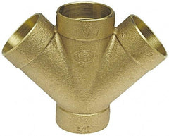 NIBCO - 2 x 2 x 1-1/2 x 1-1/2", Cast Copper Drain, Waste & Vent Pipe - C x C x C x C - Benchmark Tooling