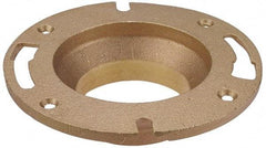 NIBCO - 4" Pipe, 7" OD, Cast Copper Closet Flange - 180° Max Working Temp, C End Connections - Benchmark Tooling