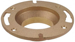 NIBCO - 4 x 3" Pipe, 7" OD, Cast Copper Closet Flange - 180° Max Working Temp, C End Connections - Benchmark Tooling