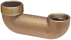 NIBCO - 1-1/2", Cast Copper Drain, Waste & Vent Pipe Trap Upturn - M x S - Benchmark Tooling