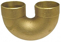 NIBCO - 2 x 1-1/2", Cast Copper Drain, Waste & Vent Pipe Return Bend - C x C - Benchmark Tooling