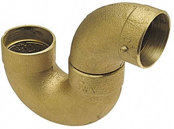 NIBCO - 1-1/2", Cast Copper Drain, Waste & Vent Pipe P Trap - C x C - Benchmark Tooling