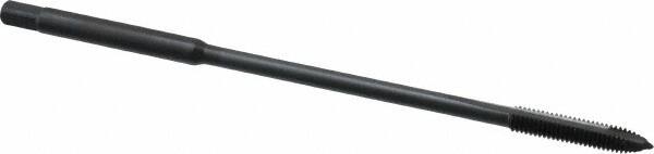 Kennametal - M4x0.70 Metric Coarse 2 Flute D4 Oxide Finish High Speed Steel Spiral Point Extension Tap - Plug Chamfer, 4" OAL, 6H Class of Fit - Benchmark Tooling