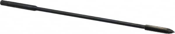 Kennametal - #10-32 UNF 2 Flute H3 Oxide Finish High Speed Steel Spiral Point Extension Tap - Plug Chamfer, 6" OAL, 2B/3B Class of Fit - Benchmark Tooling