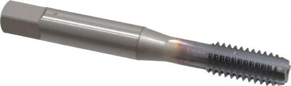 OSG - 5/16-18 UNC 2B 5 Flute TiCN Finish Powdered Metal Straight Flute Machine Tap - Modified Bottoming, Right Hand Thread, 2-23/32" OAL, 1-1/8" Thread Length, H5 Limit, Oversize - Exact Industrial Supply