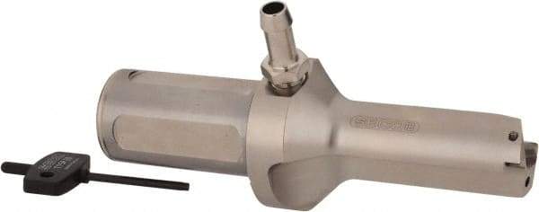 Seco - 2.598" Max Drill Depth, 2xD, 33mm Diam, Indexable Insert Drill - 2 Inserts, 1-1/2" Shank Diam, Straight Shank - Benchmark Tooling