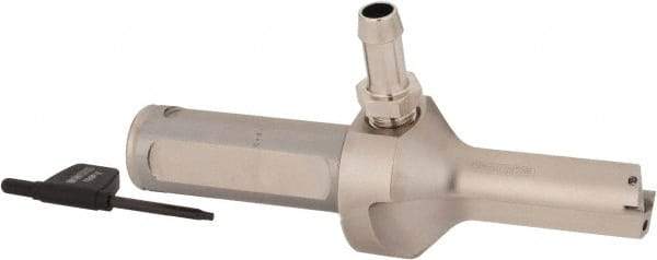 Seco - 1.732" Max Drill Depth, 2xD, 22mm Diam, Indexable Insert Drill - 2 Inserts, 1" Shank Diam, Straight Shank - Benchmark Tooling