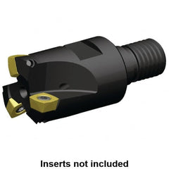 Kennametal - 1" Cutting Diam, Modular Connection Indexable Copy End Mill - 2 Inserts, XDLT0904 Insert, A7792VXD09SA1.0Z2R1.4 Toolholder - Benchmark Tooling