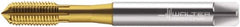 Walter-Titex - M10x1.50 Metric 6HX Modified Bottoming Thread Forming Tap - Cobalt, TiN Finish, 100mm OAL, 20mm Thread Length, Right Hand Thread, Series DP2061705 - Benchmark Tooling