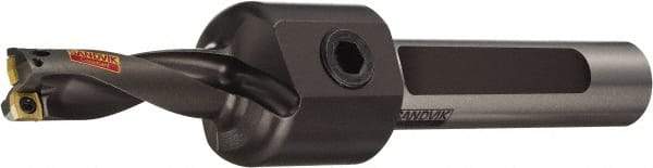 Sandvik Coromant - 2.205" Max Drill Depth, 3xD, 0.687" Diam, Indexable Insert Drill - 2 Inserts, 1" Shank Diam, Flange Shank - Benchmark Tooling