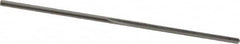 Made in USA - 0.0385" High Speed Steel 3 Flute Chucking Reamer - Straight Flute, 0.038" Straight Shank, 1/2" Flute Length, 1-1/2" OAL - Benchmark Tooling