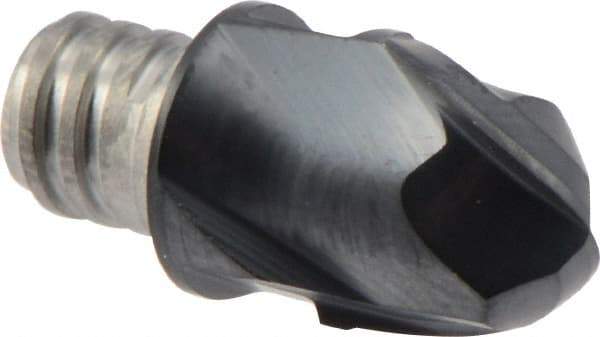 Iscar - MM EB Grade IC908 Carbide Ball Nose Milling Tip Insert - TiAlN Finish, 2 Flutes, 3/8" Cutting Diam, 0.275" Depth of Cut, 0.512" Extension, 3/16" Cnr Rad, 30° Helix - Benchmark Tooling