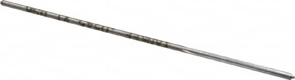 Made in USA - 0.0545" High Speed Steel 4 Flute Chucking Reamer - Straight Flute, 0.051" Straight Shank, 1/2" Flute Length, 2-1/2" OAL - Benchmark Tooling