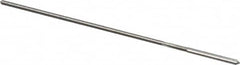 Made in USA - 0.0585" High Speed Steel 4 Flute Chucking Reamer - Straight Flute, 0.051" Straight Shank, 1/2" Flute Length, 2-1/2" OAL - Benchmark Tooling