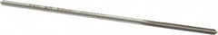 Made in USA - 0.0955" High Speed Steel 4 Flute Chucking Reamer - Straight Flute, 0.088" Straight Shank, 3/4" Flute Length, 3" OAL - Benchmark Tooling